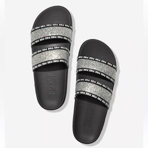 Pink Logo Black and Gray Slides